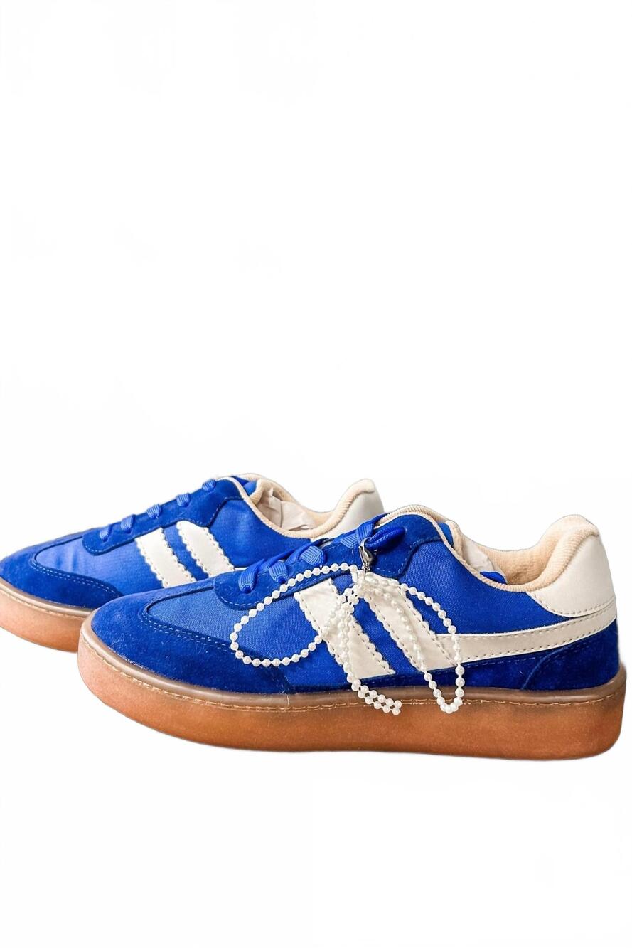 NEW MAKERS women's miel 90 sneakers in blue/white
